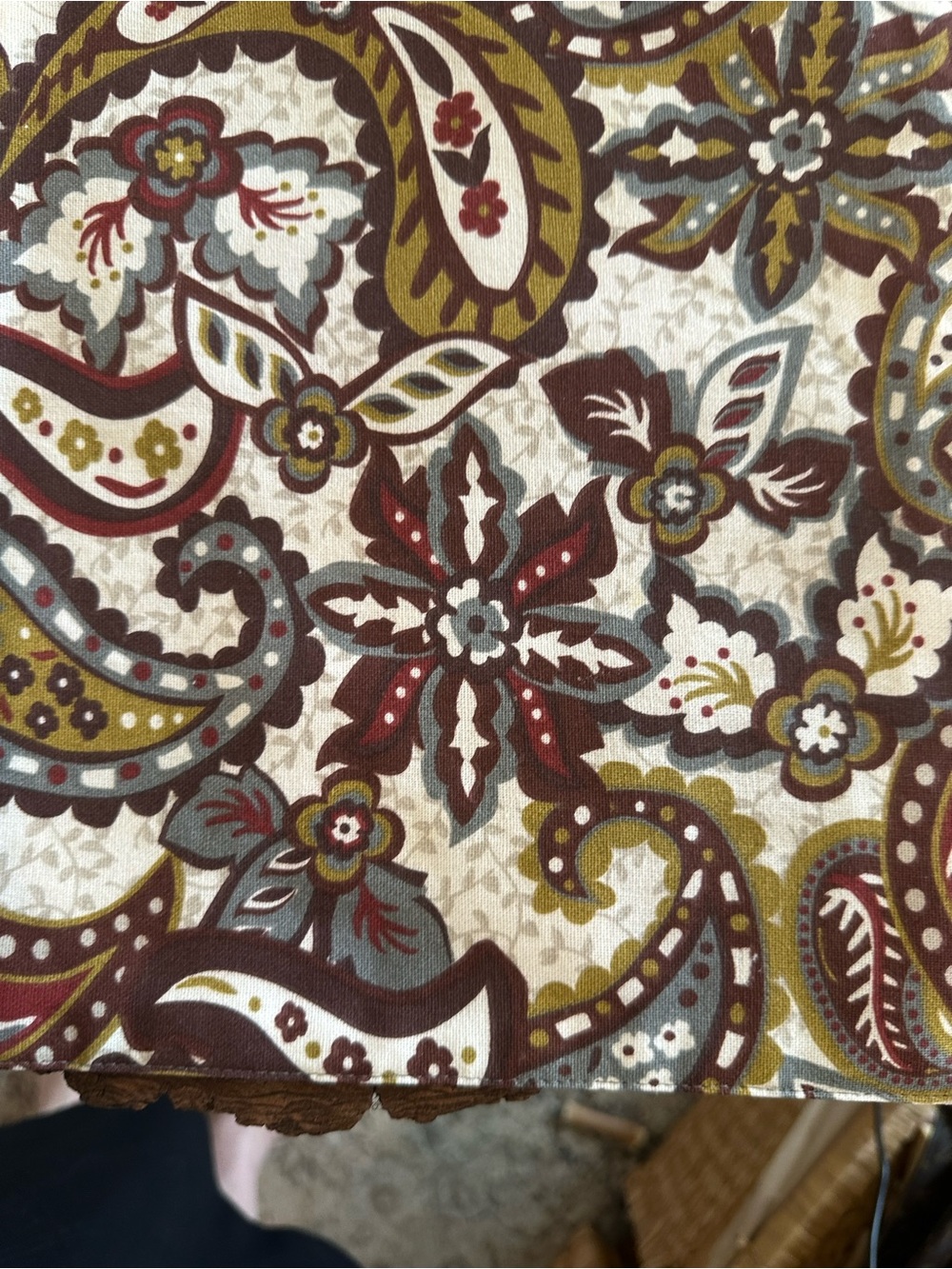 Paisley Floral Cotton Placemat- Multicolor